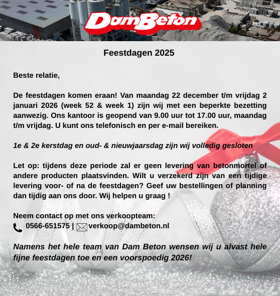 Feestdagen 2025
