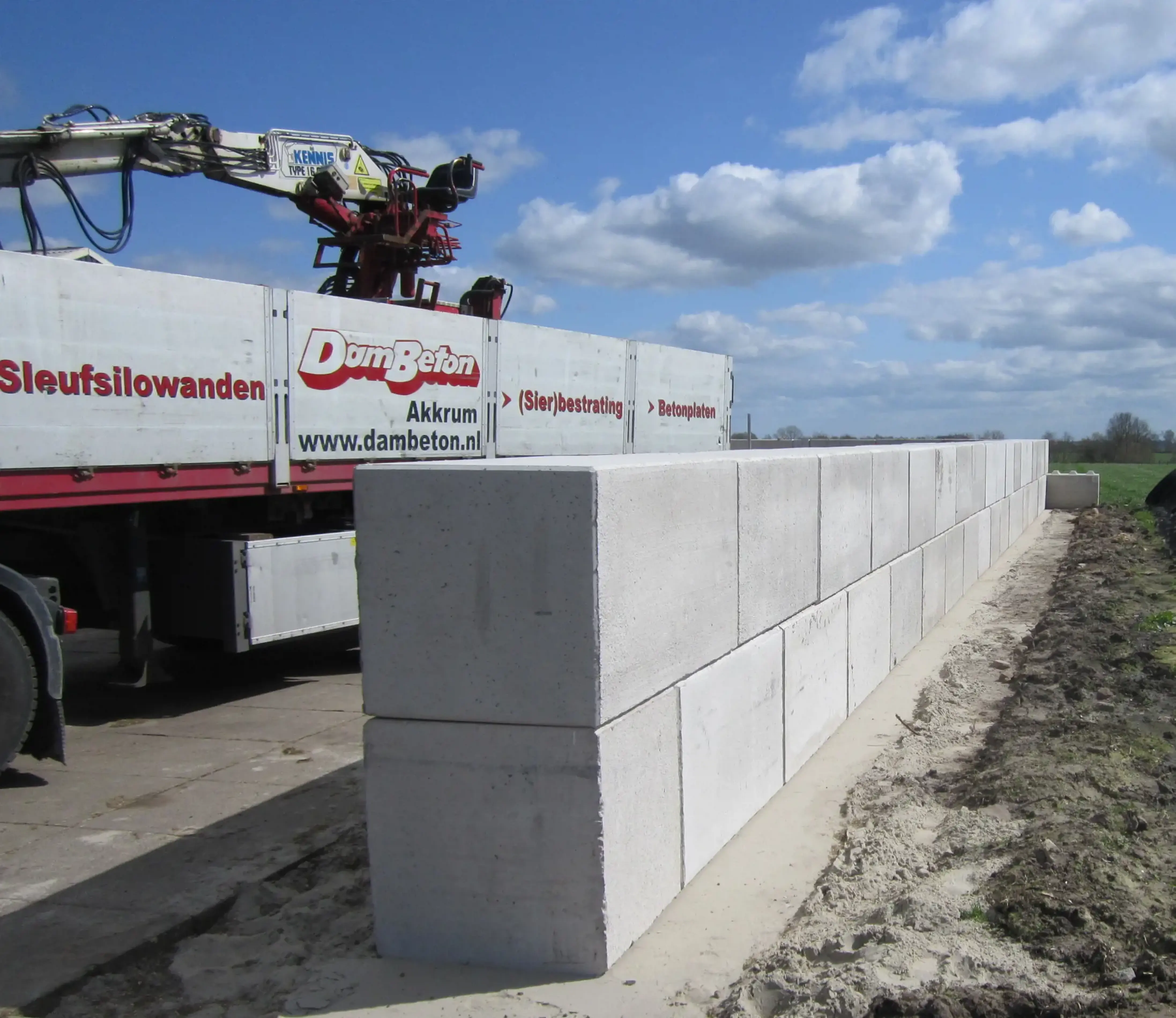 Betonnen barriers