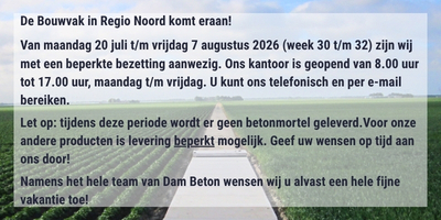 Bouwvak Noord 2026